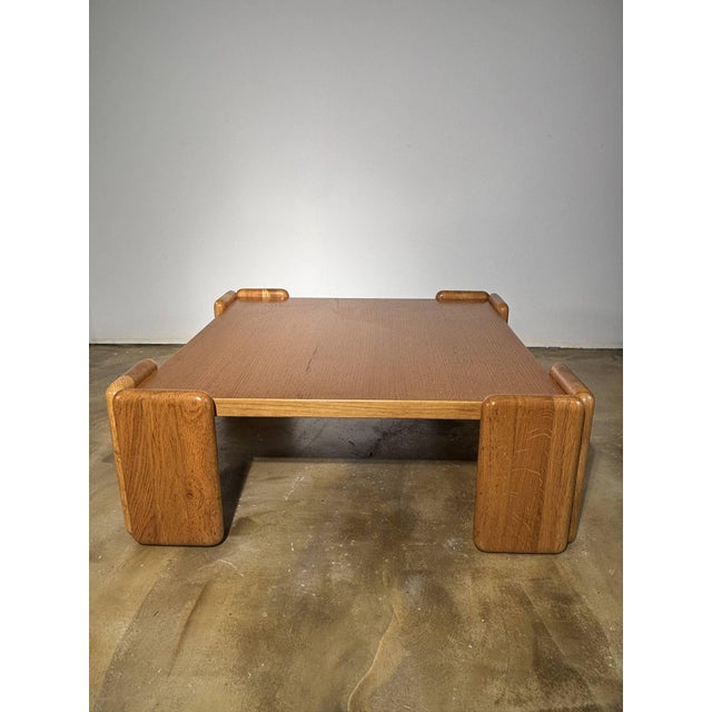 Wood Oak Coffee Table by Mario Marenco for Mobilgirgi, Italy, 1970s For Sale - Image 7 of 18