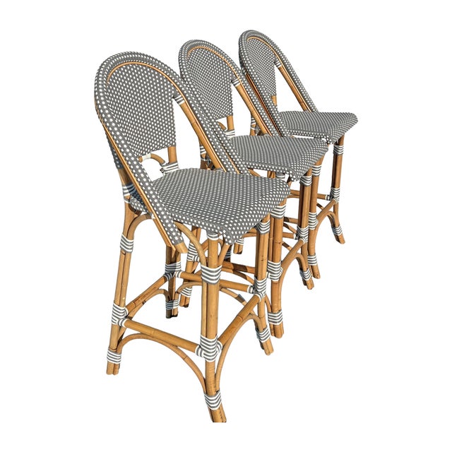 Restoration Hardware St. Germaine Resin Parisian Style Counter or Bar Stools Chairs For Sale - Image 12 of 12