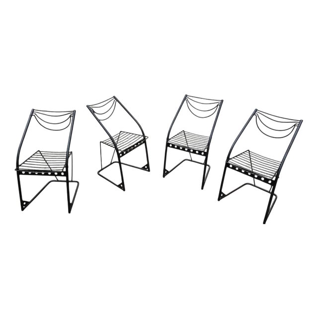 Postmodern Chairs, 1980s, Set of 4 For Sale