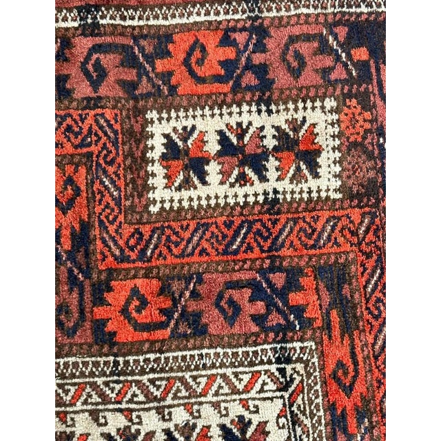 Turkmen Baluch Rug, 1930s For Sale - Image 16 of 18