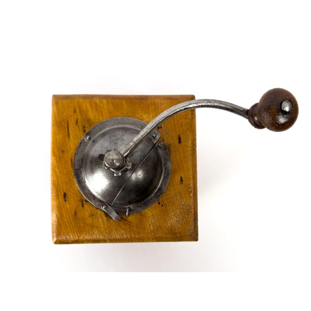 Vintage Japy Frères Wooden Manual Coffee Grinder For Sale - Image 16 of 17