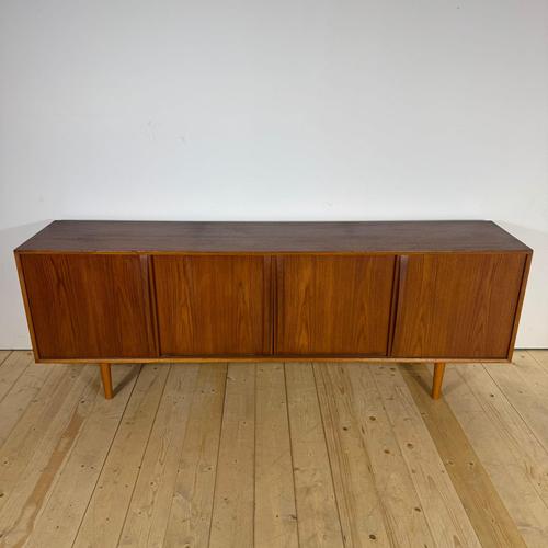 Vintage Teak Sideboard with Sliding Doors – Mid-Century Modern Design, 1960s