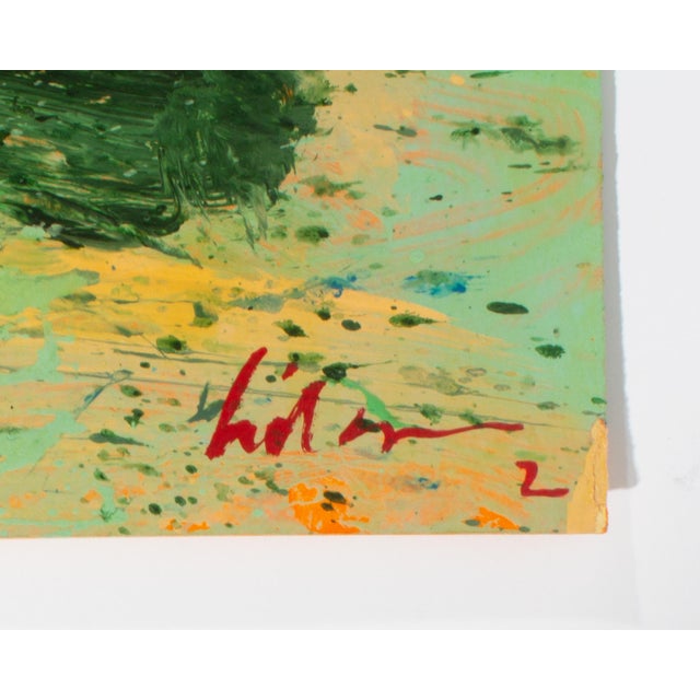 Paper 1980s Abstract Acrylic Landscape Diptych by Harry Hilson For Sale - Image 7 of 9