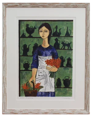 Vicenç Caraltó, Melancholic Muses V, 1960s, Lithograph