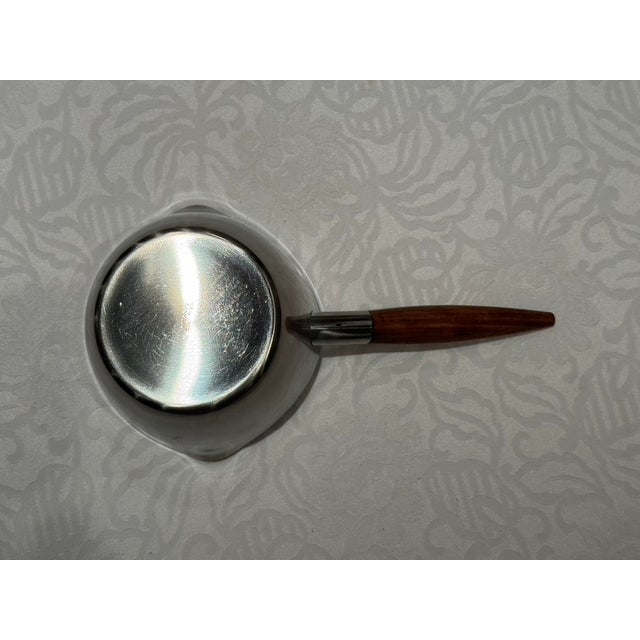 1960s Danish Modern Stainless Steel & Rosewood Butter Warmer by Dana For Sale - Image 12 of 13