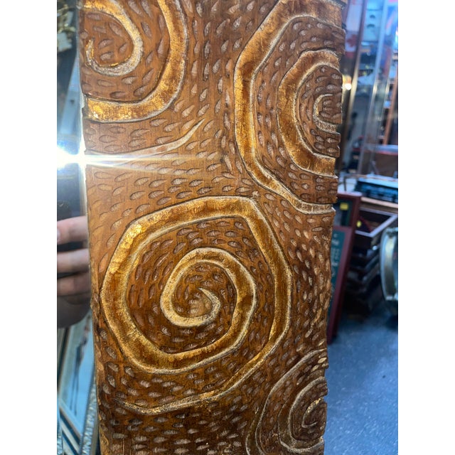 Baroque 1970s Harrison & Gil Dauphine Large Gold Beveled Mirror #132 For Sale - Image 3 of 8