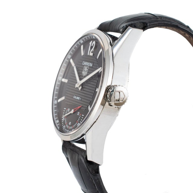 Tag Heuer Tag Heuer Carrera 43mm wv3010.eb0025 Black Dial Steel Manual Wind Watch For Sale - Image 4 of 9