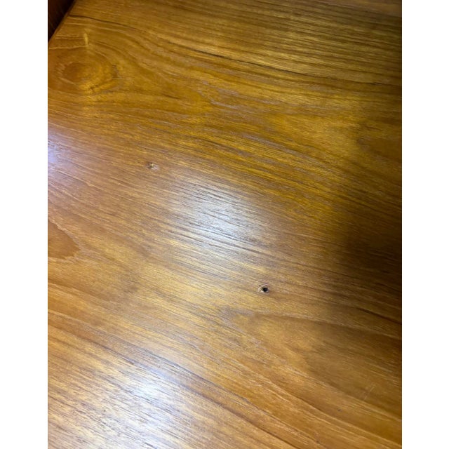 Wood Mobican Teak Queen Bedframe W/ Nightstands For Sale - Image 7 of 14