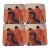 Irene Klar Folk Art Coaster Set - Set of 4 For Sale