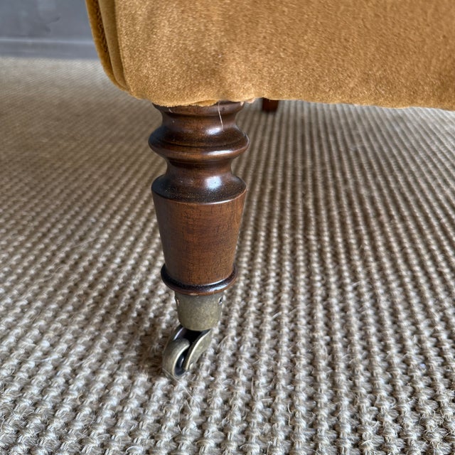 Alma Upholstered Accent Chair in Faux Mohair Velvet For Sale - Image 9 of 9