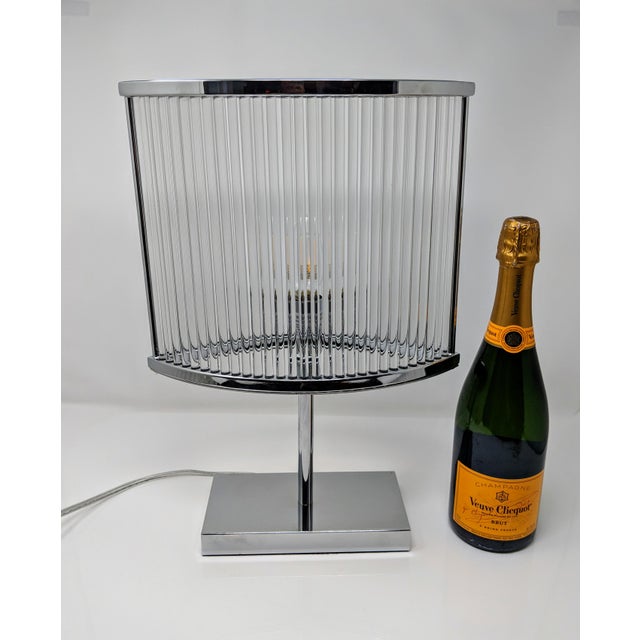 Lilian August Crystal Lamp - Art Deco Style | Chairish