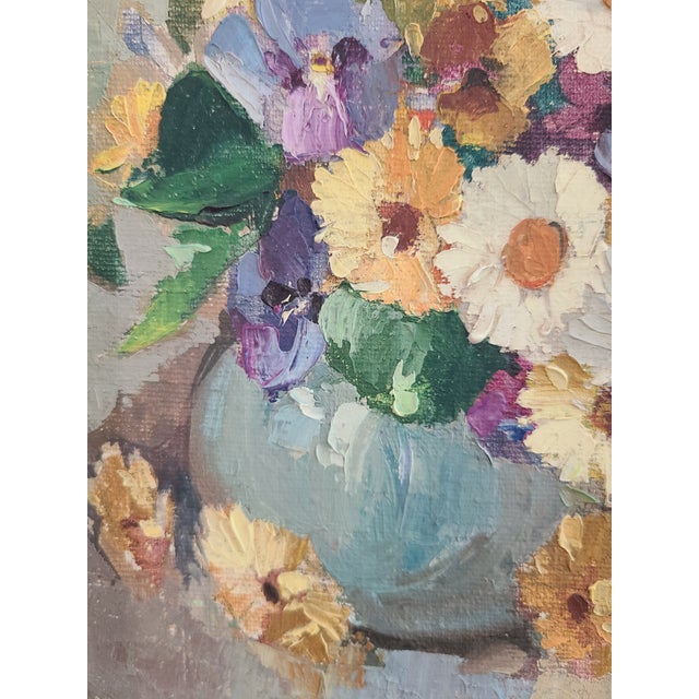 1930s Nell Walker Warner Oil Painting Floral Still Life For Sale - Image 4 of 14