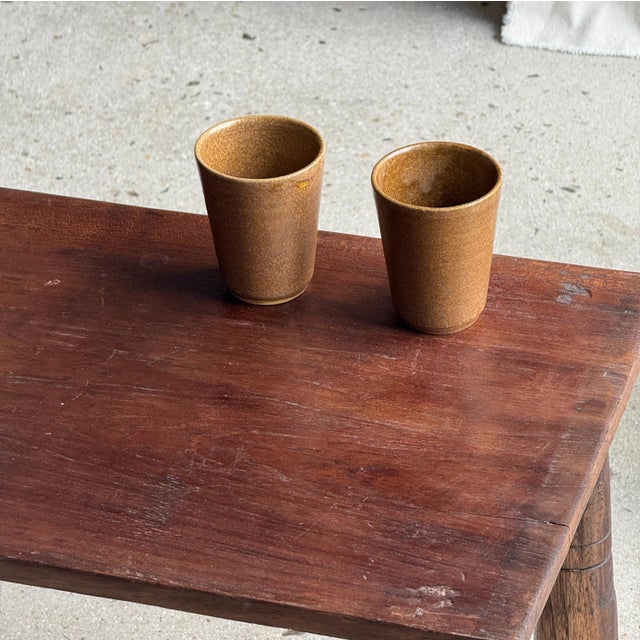 Vintage Indonesian Brown Teak Coffee Table with Tapered Legs, 1980s For Sale - Image 16 of 18