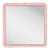 Fleur Home Carnival Gras Square Mirror in Pink Punch, 38x38 For Sale