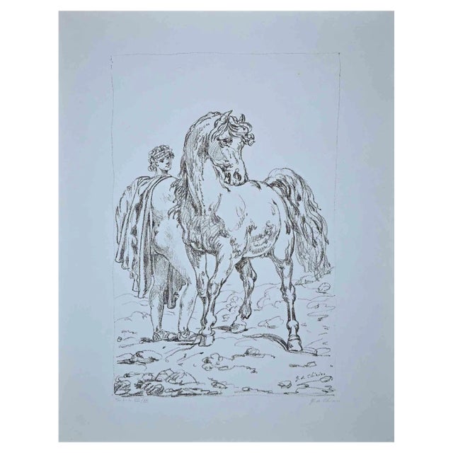 Giorgio de Chirico, Castore: Plate 1, Original Lithograph, 1948 For Sale