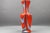 Italian Opaline Florence Glass Vase in Red and Grey, 1970s For Sale - Image 3 of 15