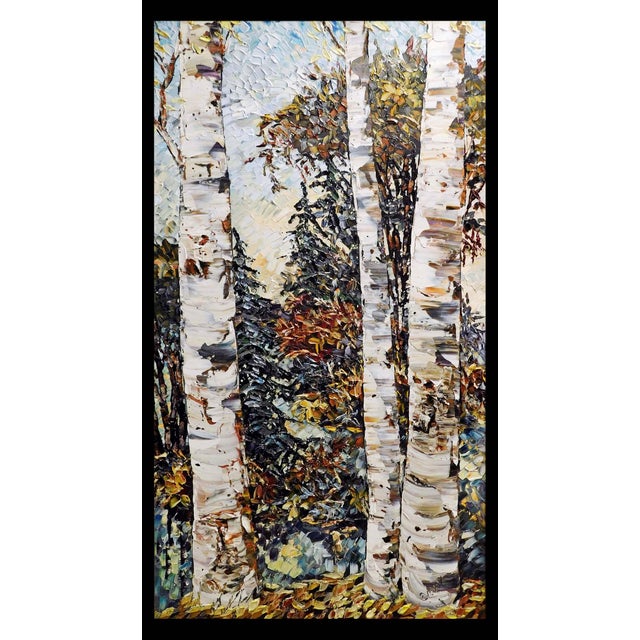 Impressionist Maya Eventov "Over Yonder" Original Acrylic Flowers H.Signed Adl090915-15 For Sale - Image 3 of 11