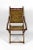 Safari / folding military campaign chair. United Kingdom, Arts & Crafts, Victorian Era, Circa 1880 Beech structure....