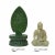 2010s Chinese Jade Stone Sitting Buddha Gautama Amitabha Shakyamuni Statue For Sale - Image 5 of 9