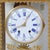 1980s Empire Napoleon III Style Table Clock with White Carrara Marble Base, 1980s For Sale - Image 5 of 14