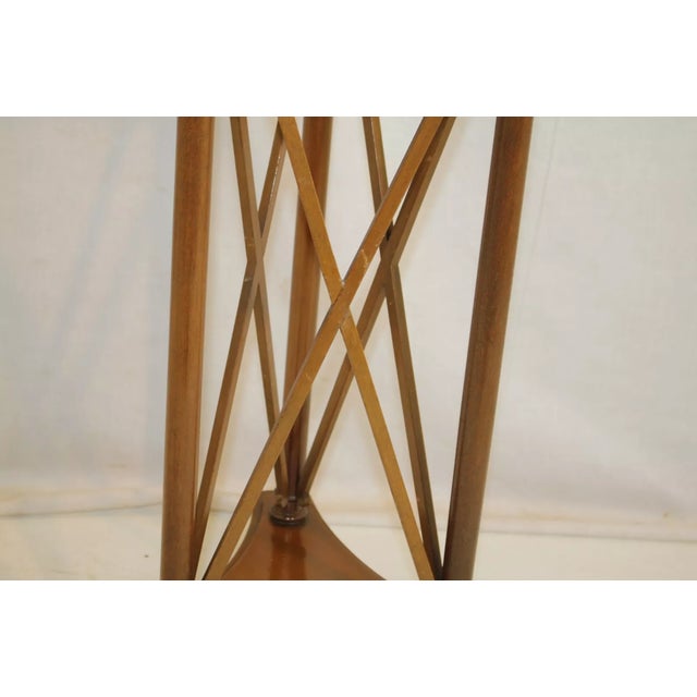 Bronze Mid 20th Century Regency Louis XVI Architectural Gilt Bronze Tole Bouillotte Floor Lamp France For Sale - Image 8 of 12