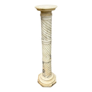 19th Century Neoclassical Marble Pedestal For Sale