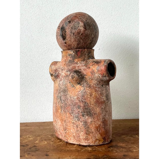 Vintage Boho Abstract Terracotta Figurative Sculpture For Sale - Image 11 of 12
