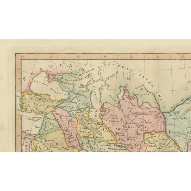 Paper Antique Map of the Ancient Middle East and India Wilkinson Orientis Tabula, 1807 For Sale - Image 7 of 10