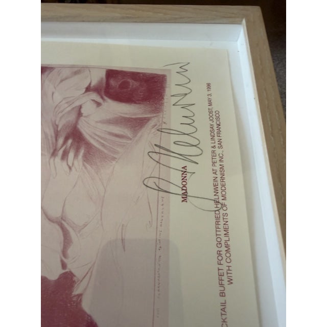 Signed 1996 lithograph by Gottfried Helnwein titled “Madonna,” produced in an edition of 100 and hand signed by the...