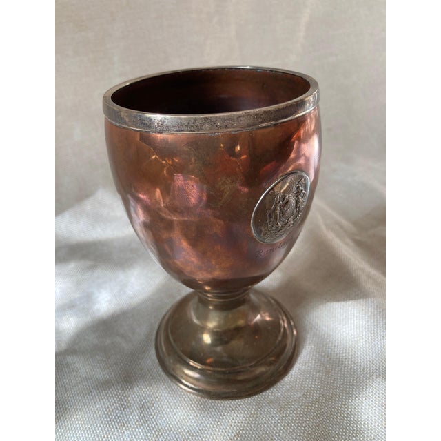 English Late 19th Century Historic English Copper and Silver Kit-Cat Club Ranelagh Goblet For Sale - Image 3 of 5