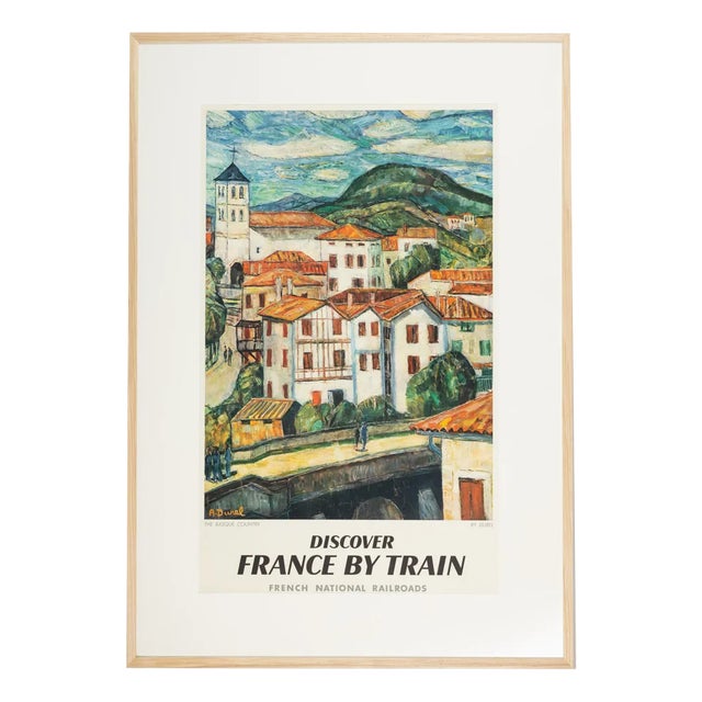 Discover France by Train Travel Poster For Sale
