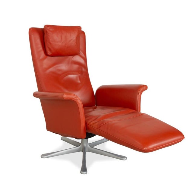 Filou Leather Lounge Chair from FSM For Sale - Image 4 of 15