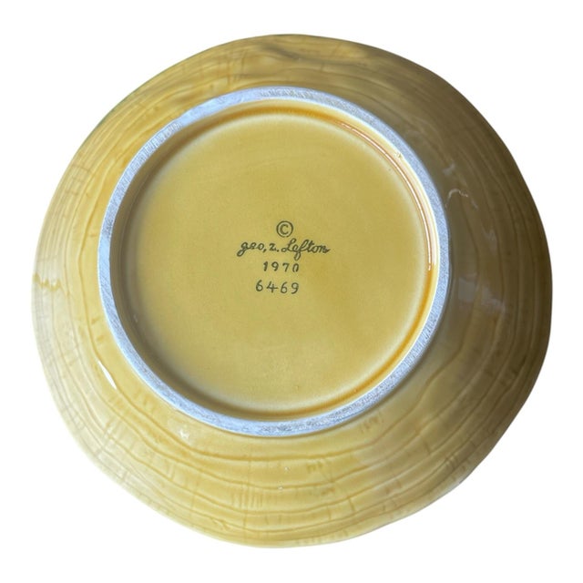 Mid-Century Modern 1970 Geo Z. Lefton Mushroom Dish For Sale - Image 3 of 6