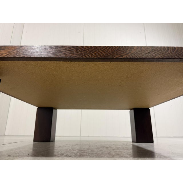 Wenge End-Grain Mosaic Coffee Table by Rolf Middelboe & Gorm Lindum for Tranekær Furniture, Denmark, 1970s For Sale - Image 10 of 17
