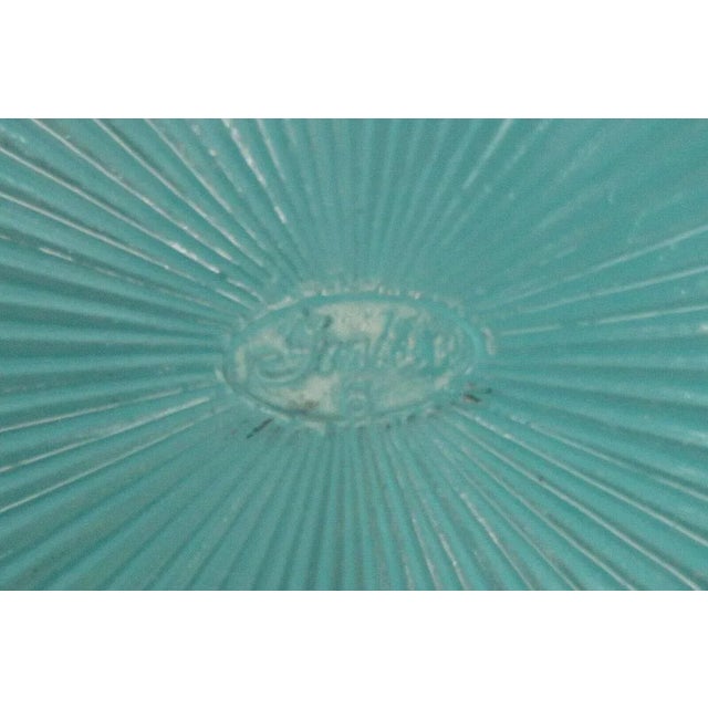 Fenton Twisted Handle Ribbed Opalescent White Glass Brides Basket Vase For Sale - Image 10 of 11