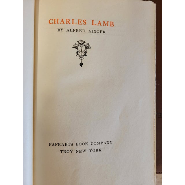 The Life and Works of Charles Lamb. Edmonton Edition Hand-Made Paper in 12 Volumes For Sale In Milwaukee - Image 6 of 11