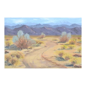 Mid-Century Palm Springs Landscape by Alice v. Hussey Hayes
