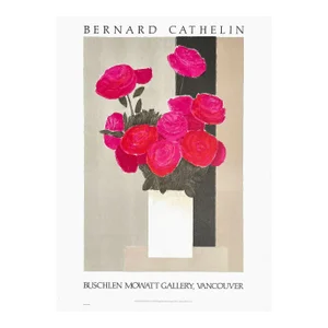 1988 Bernard Cathelin Vancouver Exhibition Lithograph Poster