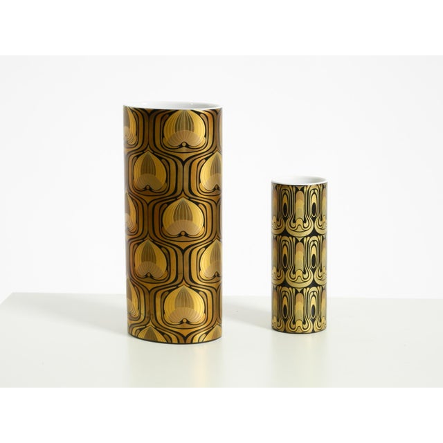 Porcelain Vases by Björn Wiinblad for Rosenthal Studio-Linie, 1970s, Set of 2 For Sale - Image 6 of 17