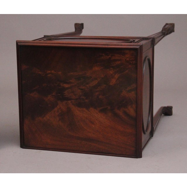 Mid-Century Flame Mahogany Bedside Cabinets, 1960, Set of 2 For Sale - Image 10 of 12