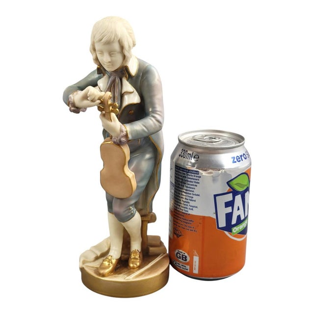 Porcelain Model 1487 Figure of the Young Mozart from Royal Worcester, 1928 For Sale - Image 10 of 11