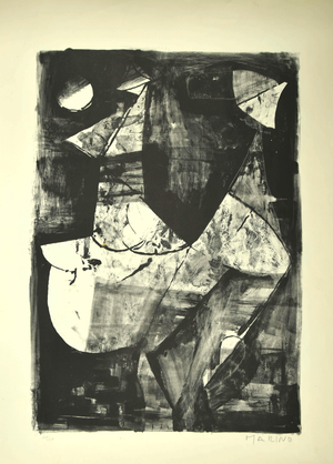 Marino Marini, White Horse, 1966, Lithograph