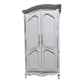 Gorgeous Refurbished Solid Wood Large Armoire For Sale