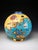 Colonial Globe Vase World Map by M.P. Chevalier for Longwy For Sale - Image 4 of 8