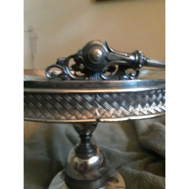 Late 19th Century 1800s Victorian James W Tufts Silver Plate Bride's Basket For Sale - Image 5 of 8