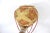 Beige Vintage African Coiled Straw Lidded Two Tone Orange Hand Woven Covered Basket With Straps For Sale - Image 8 of 10