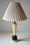 Italian Memphis Style Mid-Century Chalkware Table Lamp With Pleated Fabric Shade, Circa 1950-60's For Sale - Image 4 of 6