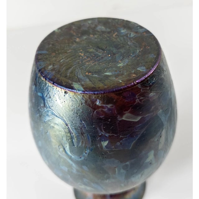 Early 20th Century Bohemian Art Nouveau Glass Vase, Kralik or Loetz For Sale - Image 11 of 12