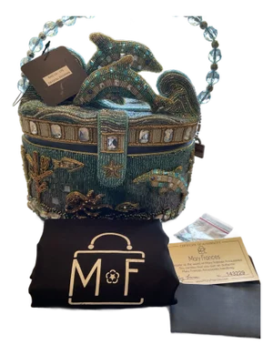Mary Frances “Crystal Dolphins” Handbag