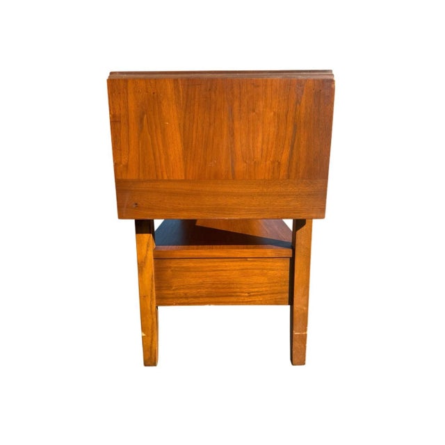 Brown Mid 20th Century Dixie Drop Leaf Bar Server Hollywood Regency Rolling Cart Buffet For Sale - Image 8 of 13